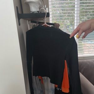 Brandy Melville black turtleneck crop